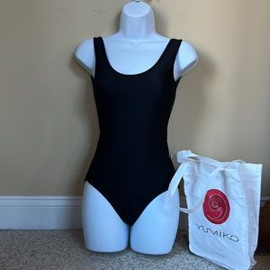 Black Yumiko Leotard